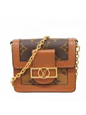 Louis Vuitton Shoulder Bag Monogram Reverse Micro Fine Brown